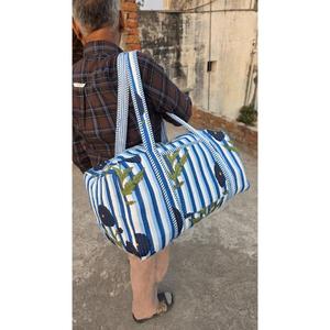 Quilted Cotton Duffle <b>Bag</b> Handcrafted With Traditional Block Print Stylish Lightweight Durable And Spacious <b>Bag</b> Perfect - Product Image 6