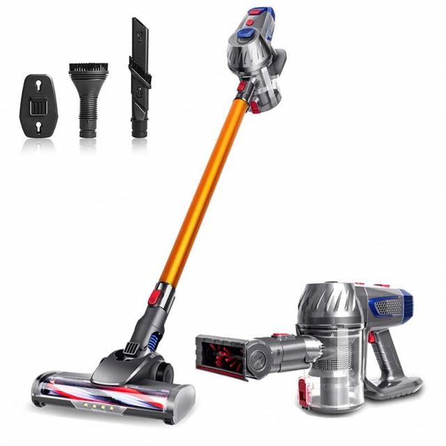 2025 New Arrival Household Dry Portable Handheld Cordless Vacuum Cleaners Pure Copper Motor EU for Car Floor Care Aluminum Tube