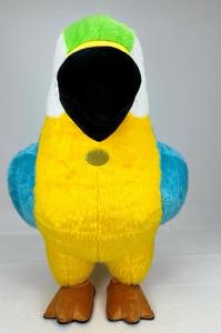 Costume de mascotte gonflable en peluche de <span class=keywords><strong>perroquet</strong></span> <span class=keywords><strong>bleu</strong></span> mobile pour adulte, hauteur 2M et 2.6M - Product Image 3