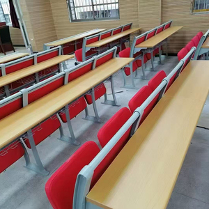 Chaise de conférence pliante moderne en alliage d'aluminium de haute qualité, pour salle de formation, école, cinéma, théâtre, auditorium, avec <span class=keywords><strong>table</strong></span> d'écriture - Product Image 3