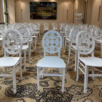 Chaise de mariage empilable, chaise en plastique durable, chaise moderne pour hôtel et événements