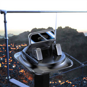 Navigation flexible sur le tableau de bord de la voiture 360 °   Support de téléphone portable rotatif pour voiture avec mode de fixation par insertion réglable - Product Image 3