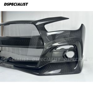 Pare-chocs avant en fibre de carbone pour Infiniti Q50 <span class=keywords><strong>Q50S</strong></span> Q50L - Product Image 4
