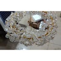 Lustre en cristal PM Luxury en aluminium, design en forme de S, lampe suspendue pour salle à manger, chambre à coucher, villa, salon moderne