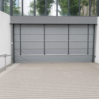 Porte à enroulement rapide automatique en PVC, porte pliante industrielle coupe-vent pour usine, entrepôt, logistique, taille personnalisée