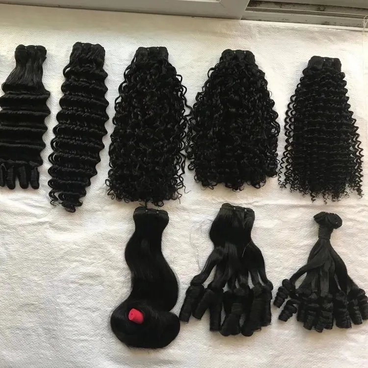 Paquetes de cabello humano 100% alineados con cutícula de armadura de cabello humano brasileño virgen Remy de grado sin procesar