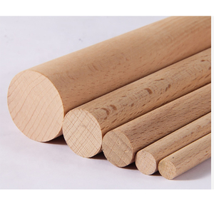 Dowel Wooden Craft Dowel Rods Unifished Round Birch Hardwood Wooden Craft Sticks For DIY Wooden Dowel