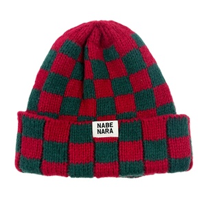 Chapeau tricoté <span class=keywords><strong>à</strong></span> motif <span class=keywords><strong>à</strong></span> carreaux gris et <span class=keywords><strong>noir</strong></span>, logo personnalisé, acrylique, jacquard, <span class=keywords><strong>pompon</strong></span>, <span class=keywords><strong>bonnet</strong></span> d'hiver - Product Image 3