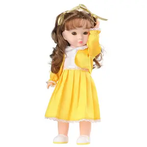 卸売女の子ギフトファッション人形かわいいプリティプリンセスベビードール子供のための14インチプラスチック人形