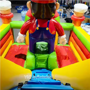 Château gonflable géant commercial sur le thème de Mario avec toboggan, combo arc-en-ciel, pour <span class=keywords><strong>la</strong></span> location événementielle et les entreprises de divertissement pour enfants - Product Image 5