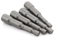 Set Soket Hex 65mm 1/4 Inch Baja Karbon Ken Tool, Dioperasikan Manual, OEM, Magnetik, 6mm-19mm, Adaptor Mata Bor, Perbaikan Mobil