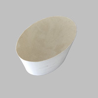 Catalyseur en céramique de nid d'abeilles à trois voies d'usine avec le washcoat de catalyseur de métal précieux pour le convertisseur catalytique