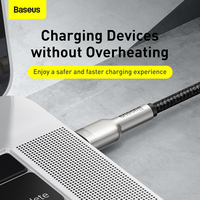 Câble usb type-c 100W vers Type C, charge rapide, câble de données, en métal, haute puissance