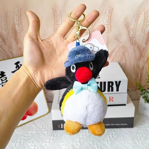 Internet Popular Cute and Adorable Little Penguin Plush <b>Toy</b> with PP Cotton Filling Unisex Pendant Keychain - Product Image 6