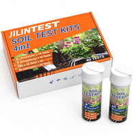 Kit de test de sol 4 en 1 JILINTEST, bandelettes de test de sol NPK PH, 40 tests pour jardin, légumes, tomates, carottes, pelouse, plantation en ferme, OEM