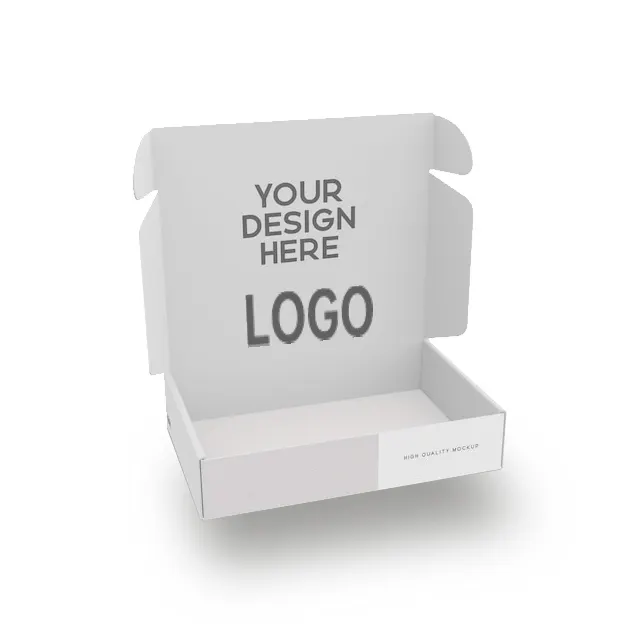 Tùy chỉnh thiết kế logo in ear Khóa thân thiện với môi các tông sóng giấy bao bì bưu phẩm Bưu Chính vận chuyển hộp