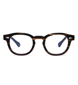 إطار نظارات أسيتات كلاسيكي أنيق للرجال، موديل ريترو 56006 مضاد للضوء الأزرق، نظارات بصرية بالجملة - Product Image 3