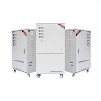 Stabilisateur de tension haute puissance, élévateur/abaisseur de tension, régulateur d'alimentation entièrement automatique, triphasé 380V, 100 kW / 50 KVA