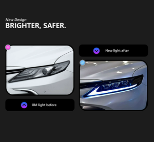 Pour Toyota Camry 2018-2023 Phare SE/LE/XSE/XLE/ Accessoires Feux de jour de voiture - Product Image 4