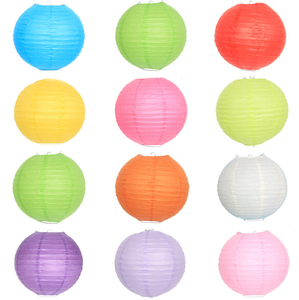 Trung Quốc Mini Tự Làm Đèn Lồng Đèn Lồng Tròn Ủng Hộ Đám Cưới Lễ Hội Trang Trí Giấy Đèn Lồng - Product Image 2