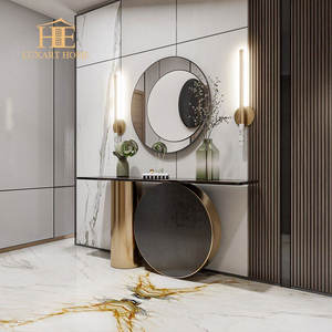 Table <span class=keywords><strong>d</strong></span>'entrée en marbre moderne pour salon, chambre à coucher, table <span class=keywords><strong>console</strong></span> moderne et bon marché pour la <span class=keywords><strong>d</strong></span>écoration et le couloir - Product Image 1