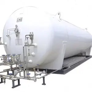 16bar 5M3 Large Capacity Cryogenic LNG Micro Bulk Tank For Gases Storage natural gas gasification plant