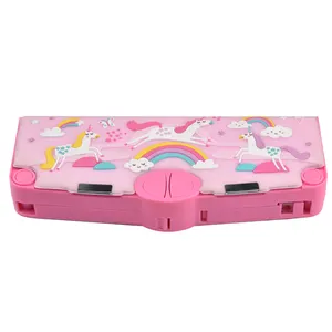 Đa Chức Năng Trường Hợp Bút Chì Nhựa Trở Lại Trường Học Hộp Silicon Unicorn Bút Chì Trường Hợp Cho Trẻ Em - Product Image 1