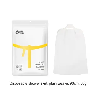 Descartável Nonwoven Kimonos Spa Cabeleireiro Salon Vestido Branco Roupão Kimono Robe Spa Roupão Unisex