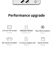 Console de Jeux Portable Rétro Miyoo Mini Plus 3,5 Pouces avec Système Onion et Système Linux, Consoles de Jeux de Poche, Cadeau