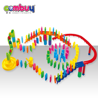 Blocs de construction en plastique non toxiques pour la sécurité des pistes de course en marbre Domino, jouets éducatifs DIY 3D, développement de l'intelligence