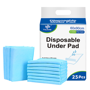 Fournitures médicales en coton doux et confortable, sous-coussin jetable à 6 couches, 30x45, 40x50, 60x60, 90x60, avec 10, 20, 50, 100 unités - Product Image 1