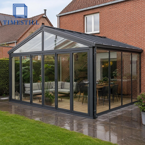 Véranda Moderne Autoportante Haut de Gamme pour Jardin d'Hiver, <span class=keywords><strong>Solarium</strong></span> Extérieur en Verre Double Trempé et Alliage d'Aluminium Écologique - Product Image 4