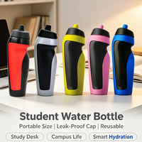 Bouteille d'eau de vélo personnalisable avec étiquettes, design classique, en plastique, type gourde compressible, pour le sport, avec réductions pour les commandes en gros