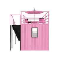 Magasin éphémère, café, bureau, boutique en conteneur maritimes modifiés, options en acier de 10, 20 et 40 pieds, design moderne de 10 pieds, bar à café et restauration rapide