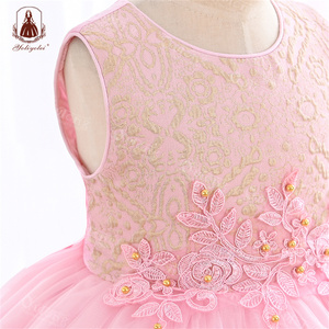 Vestido Rosa Yoliyolei, vestido <span class=keywords><strong>de</strong></span> baile hinchado, vestido <span class=keywords><strong>de</strong></span> novia estampado con tutú <span class=keywords><strong>de</strong></span> cumpleaños para niñas encantadoras <span class=keywords><strong>2023</strong></span> - Product Image 4