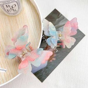 Nuova Molletta per Capelli a Farfalla Colorata, Accessorio per Capelli di Alta Qualità, Molletta a Doppio Strato con Cambio Colore, Stile Dolce - Product Image 4