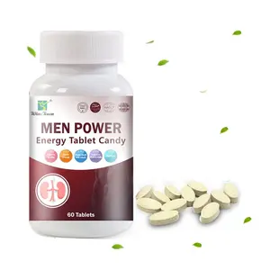 Venda quente Homens Power Tablets Energia Doces Cápsulas Natural Peruano Black Maca Dietary Supplement booster Pills Herbal para o homem