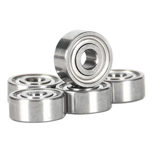 ตลับลูกปืนเม็ดกลมร่องลึกขนาดเล็ก R2ZZ 3.175x9.525x3.967 มม. เหล็กโครเมียม ปิดผนึก ZZ สำหรับเครื่องมือความแม่นยำสูง - Product Image 2