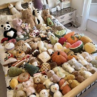 Stok Siap Grosir Boneka Hewan Lucu Super Lembut Isi Kapas PP Hadiah Ulang Tahun untuk Anak-anak Dekorasi Bantal Lempar Pernikahan