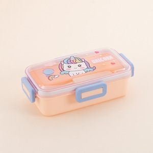 Boîte à lunch portable pour étudiants et employés de bureau, compartiment à salade avec fonction de chauffage au micro-ondes - Product Image 4