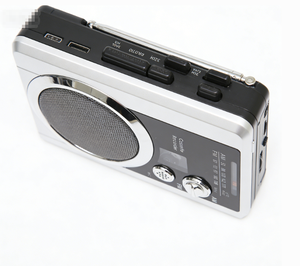 Enregistreur de cassettes portable, radio FM AM, haut-parleur intégré, prise casque, gris argenté, utilisation à domicile et en extérieur - Product Image 5