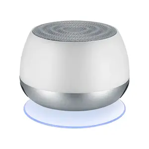 Speaker Mini LED warna-warni portabel, Speaker nirkabel portabel bebas genggam, Speaker luar ruangan, tahan air untuk rumah, kamar mandi, dan berkemah