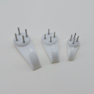 Slip Hook <b>Plastic</b> Single Hook 8kg Load Capacity For <b>Picture</b> <b>Frame</b> Clock Wedding Photo Wall Mounting - Product Image 1