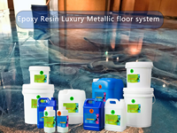 Vente en gros de résine époxy 1:1/2:1/3:1 résine époxy cristal résine époxy bricolage bon marché pour revêtement de sol