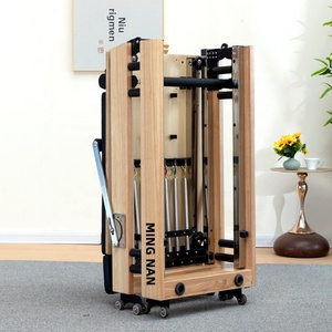 Lettino Pilates Core in Legno di Quercia Pieghevole Modello Eight Thousand Twenty-seven con Scatola in Legno per Casa, Studio Yoga, Palestra - Product Image 4
