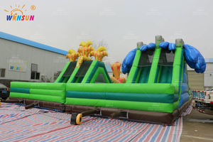 WINSUN le parcours d'obstacles gonflable de qualité commerciale avec toboggan et château pour <span class=keywords><strong>enfants</strong></span>, <span class=keywords><strong>la</strong></span> jungle perdue - Product Image 3