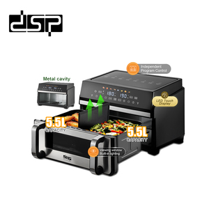 Freidora de Aire Digital Eléctrica Profesional DSP de 11L con Doble Cesta, 2 Cestas Grandes, Freidora de Aire Profunda para Uso Doméstico, ¡Gran Oferta! - Product Image 3