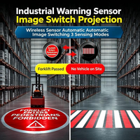 Projecteur de sécurité LED à double projection industrielle pour chariots élévateurs, entrepôts, usines et sécurité routière