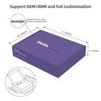 Cajas de Correo Personalizadas con Logotipo, Cajas de Embalaje de Papel Morado, Cajas de Envío Impresas Personalizadas al por Mayor