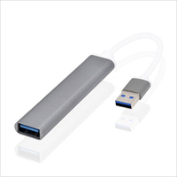 En aluminium USB 2.0 + 3.0 Multi 4 Ports Répartiteur USB 3.0 4 Ports HUB Pour Lenovo Xiaomi Macbook Pro Air pc Ordinateur Portable Ordinateurs Portables